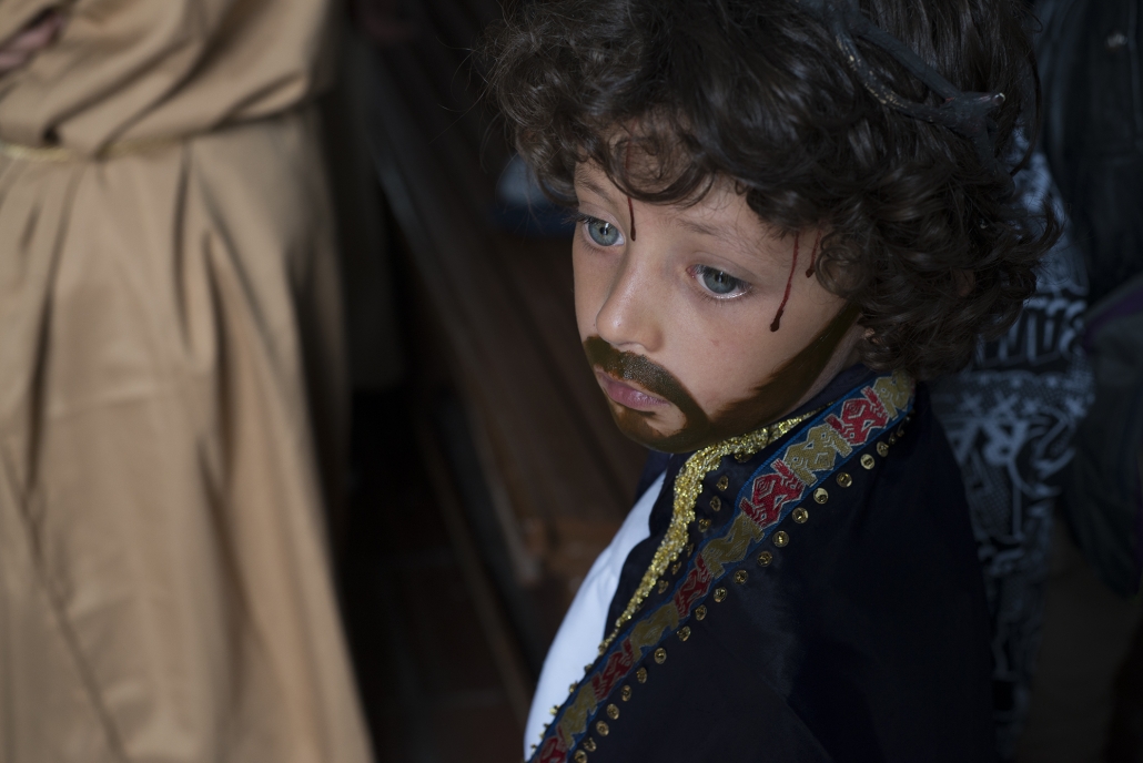 Boy Jesus at Semana Santa procession