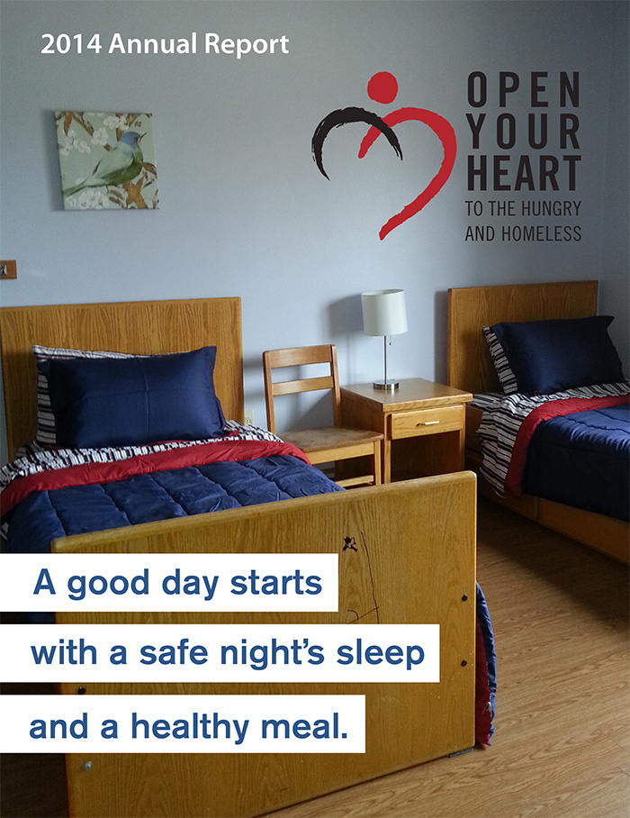 Open Your Heart to the Hungry and Homeless brochure